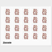 Afpelbare Roze FABULOUS Sticker Kunst (Vel)