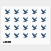 Afpelbare Zilver WATER EAGLE Decal Ontwerp Vierkante Sticker (Vel)