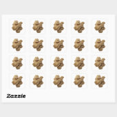 Afpelbare zilveren abstracte gift sticker (Vel)