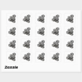 Afpelbare zilveren decal sticker kunst (Vel)