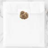 Afpelbare Zilveren GOUDEN ROZEN Cadeau Sticker (Tas)