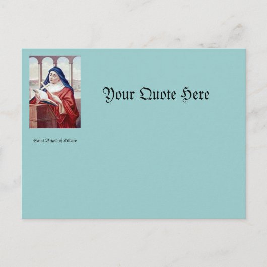 Afpersing van Sint Brigid Briefkaart (Voorkant)