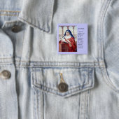 Afpersing van Sint Brigid Vierkante Button 5,1 Cm (In situ)