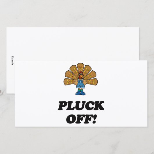 AFPLUKKEN FEESTDAGENKAART (Voorkant / Achterkant)