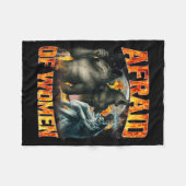 Afraid Of Women Funny Alpha Wolf Meme Cringe Men D Fleece Deken (Voorkant (Horizontaal))