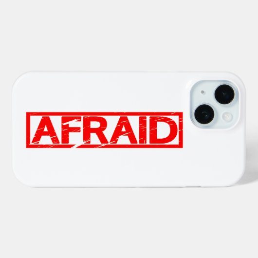 Afraid Stamp Case-Mate iPhone Case (Achterkant (horizontaal))