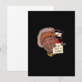 Afraid Turkey Disguise Joke Humor Funny Thanksgivi Kaart (Voorkant / Achterkant)