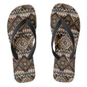 Afrcian Mud Cloth Pattern Teenslippers (Voetbed)