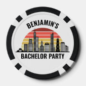 Afrekeningsfeestje in Chicago op maat Poker Chips (Achterkant)
