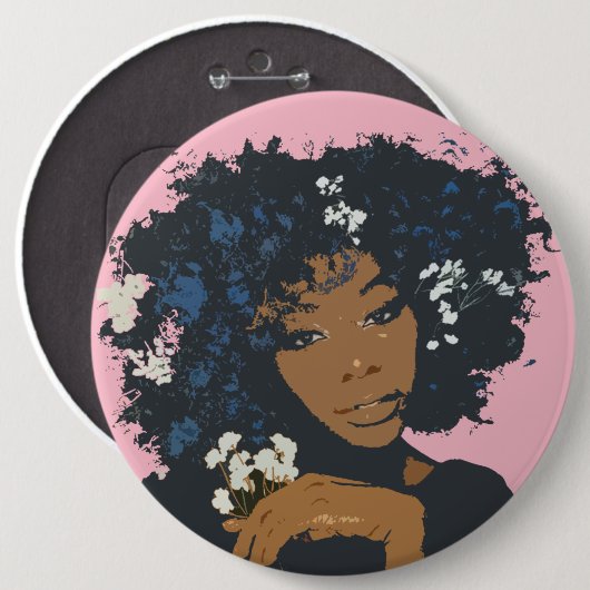 Afri4 Ronde Button 6,0 Cm (Voorkant /achterkant)