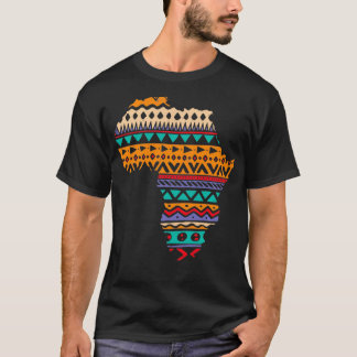 Afri van de traditionele dashiki Patroonkunst van  T-shirt
