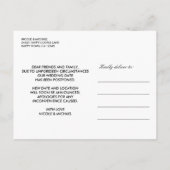 Afriana | Ankara Kente Wedding wijziging plannen Aankondigingskaart (Achterkant)