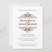 Afriana | Modern Ankara Wedding Kaart (Voorkant)