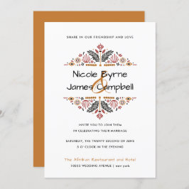 Afriana | Modern Ankara Wedding Kaart