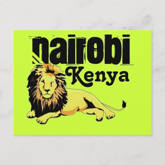 Afriankoko Custom Nairobi, Kenia Briefkaart (Voorkant)
