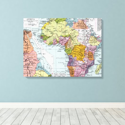 AFRICA, 1914 CANVAS AFDRUK (Insitu (Houten vloer))