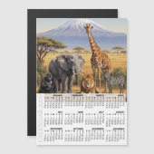 Africa 2026 Fridge Calendar, Animals, Kilimanjaro (Voorkant / Achterkant)