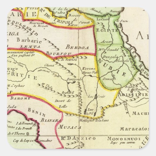 Africa 20 vierkante sticker (Voorkant)