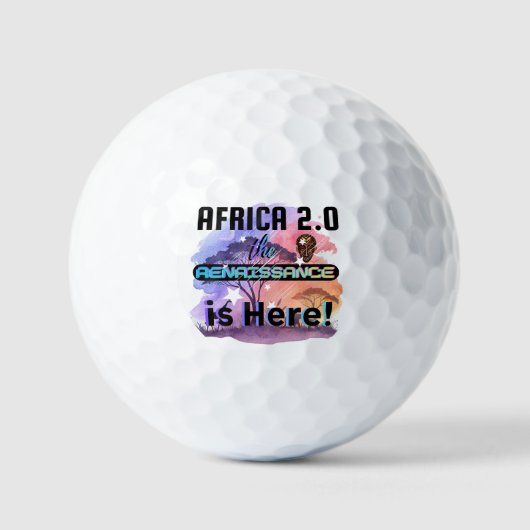 Africa 2.0: The Renaissance is Here | Golf Balls Golfballen (Voorkant)
