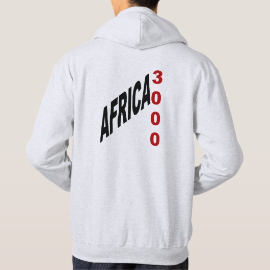 AFRICA 3000-sweatkapoeder Hoodie (Achterkant)