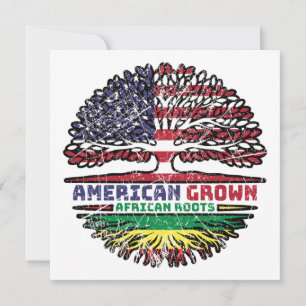Africa African US American USA United States Tree Kaart