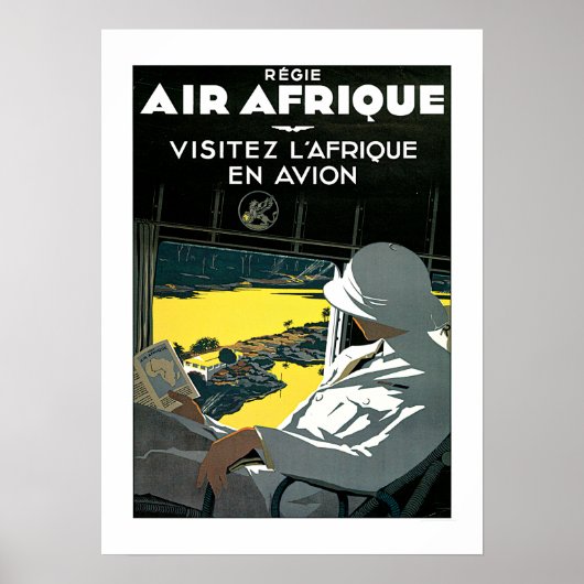  Africa Airline Travel Poster (Voorkant)