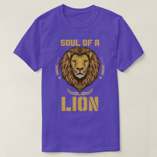 Africa Animal King Zoo Lion T-shirt (Design voorkant)