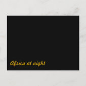 Africa bij Night grappige grap Briefkaart (Voorkant)