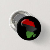 AFRICA BLACK RED GREEN PAN-AFRICANISM RONDE BUTTON 3,2 CM (Voorkant /achterkant)