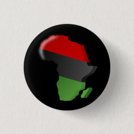 AFRICA BLACK RED GREEN PAN-AFRICANISM RONDE BUTTON 3,2 CM