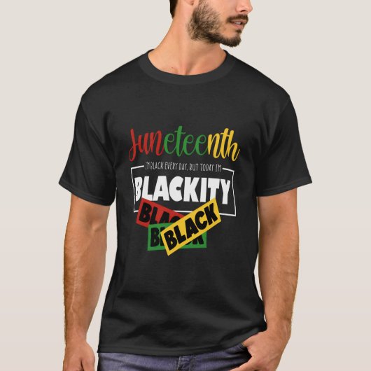 Africa Black Unapologetically Free-Ish Since 1865 T-shirt (Voorkant)