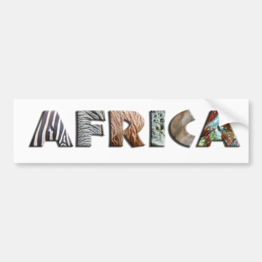 Africa Bumpersticker (Voorkant)