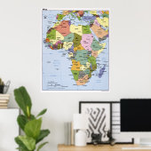 AFRICA CIA MAP 1993 POSTER (Thuiskantoor)