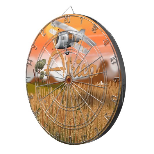 Africa Crop-reisposter Dartbord (Voorkant Rechts)