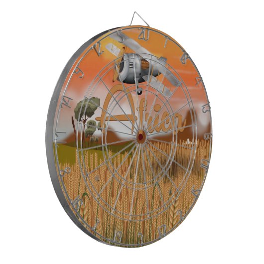Africa Crop-reisposter Dartbord (Voorkant Links)
