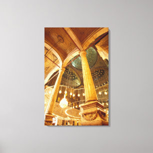 AFRICA, Egypte, Caïro, Moskee van Mohammed Ali Canvas Afdruk