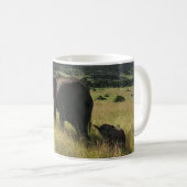 Africa Elephants Kenya Masai Mara Koffiemok (Voorkant rechts)