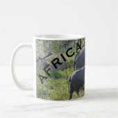 Africa Elephants Moeder Elephant en Baby Koffiemok (Links)