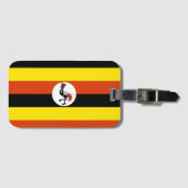 Africa: Flag of Uganda, Bagagelabel (Voorkant (horizontaal))