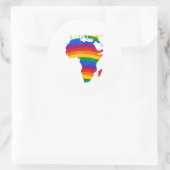 AFRICA GAY PRIDE RONDE STICKER (Tas)