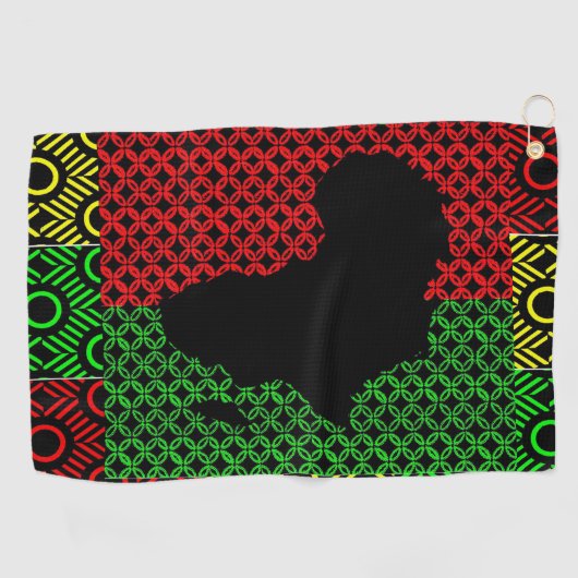 AFRICA GOLF TOWEL GOLFHANDDOEK (Horizontaal)