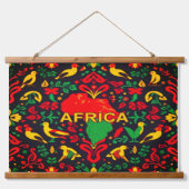 AFRICA Hanging Tapestry Hangend Wandkleed (Voorkant)