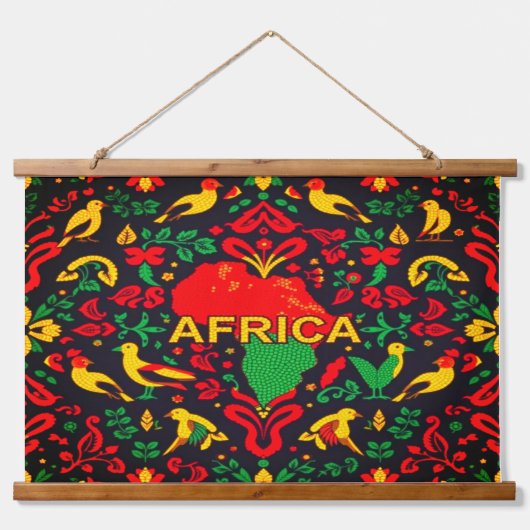AFRICA Hanging Tapestry Hangend Wandkleed (Voorkant)