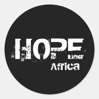 Africa Hope-Sticker Ronde Sticker