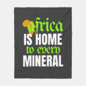 Africa is Home To Every Mineral |  Fleece Deken (Voorkant)