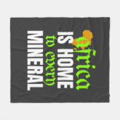 Africa is Home To Every Mineral |  Fleece Deken (Voorkant (Horizontaal))