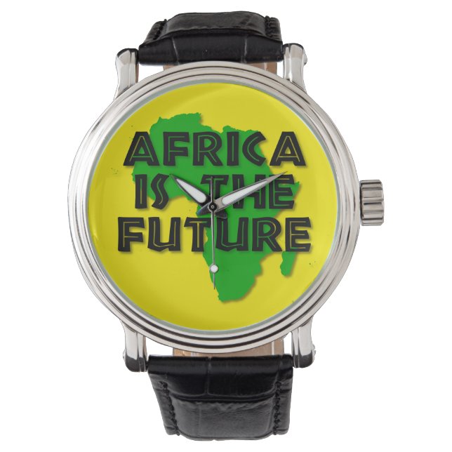 AFRICA IS THE FUTURE HORLOGE (Voorkant)