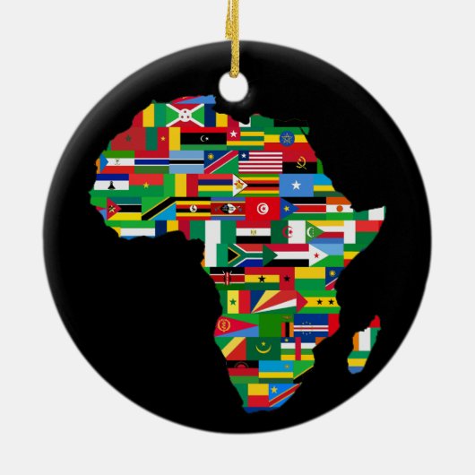 AFRICA IS THE FUTURE KERAMISCH ORNAMENT (Achterkant)