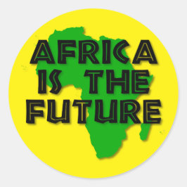 AFRICA IS THE FUTURE RONDE STICKER