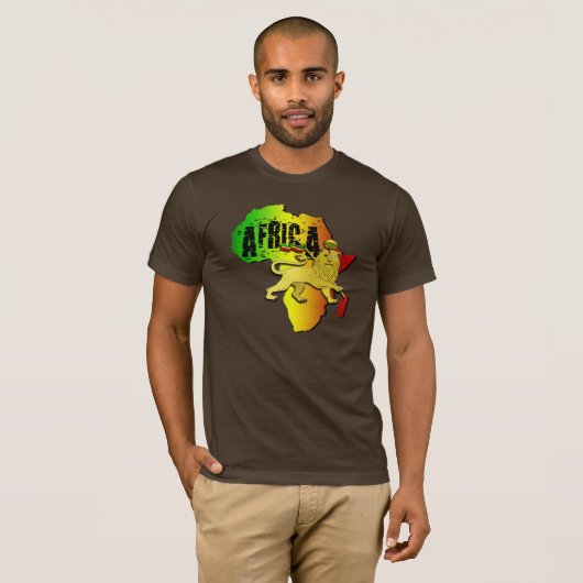 Africa Lion Lion Reggae T-shirt (Voorkant volledig)